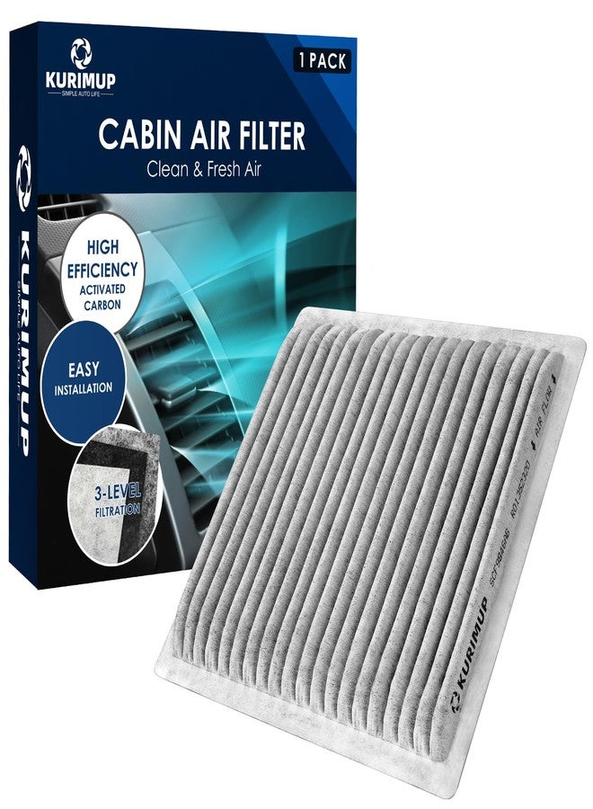 KURIMUP CF9846A Premium Cabin Air Filter with Activated Carbon, Fit for Mazda MPV, Mitsubishi Endeavor/Galant, Subaru Legacy/Outback/Tribeca, Toyota 4Runner/Celica/FJ Cruiser/Prius/Sienna - Image 1